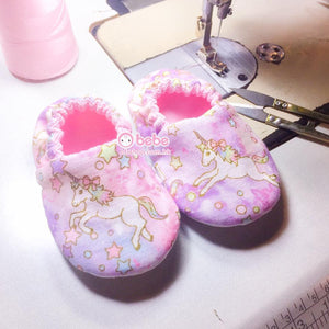 HMS822 粉紅色獨角獸鞋仔 Pink Unicorn Baby Shoes (3-10 months, girl)
