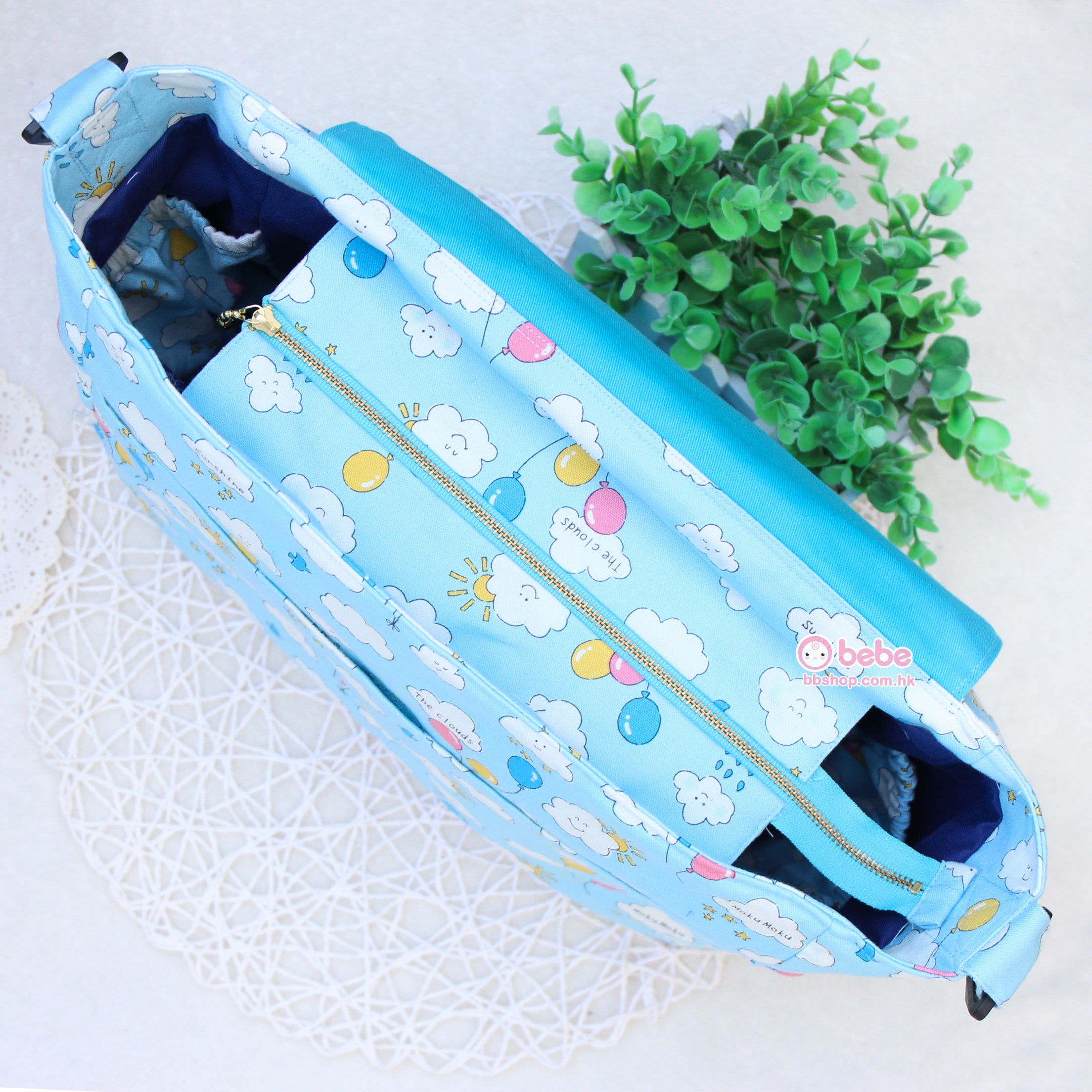 HEB328 自選拼布．兩用嬰兒車掛袋/揹袋 Customized Baby Stroller Bag