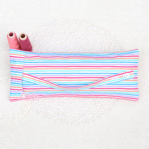 HEB722 粉紅色彩虹間條繡名安寧米袋 Pink Rainbow Stripes Personalized Rice Bag