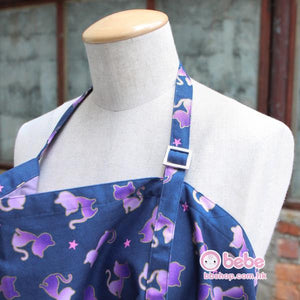 HMD668 紫色小貓哺乳圍巾 Purple Kitty Personalized Nursing Cover