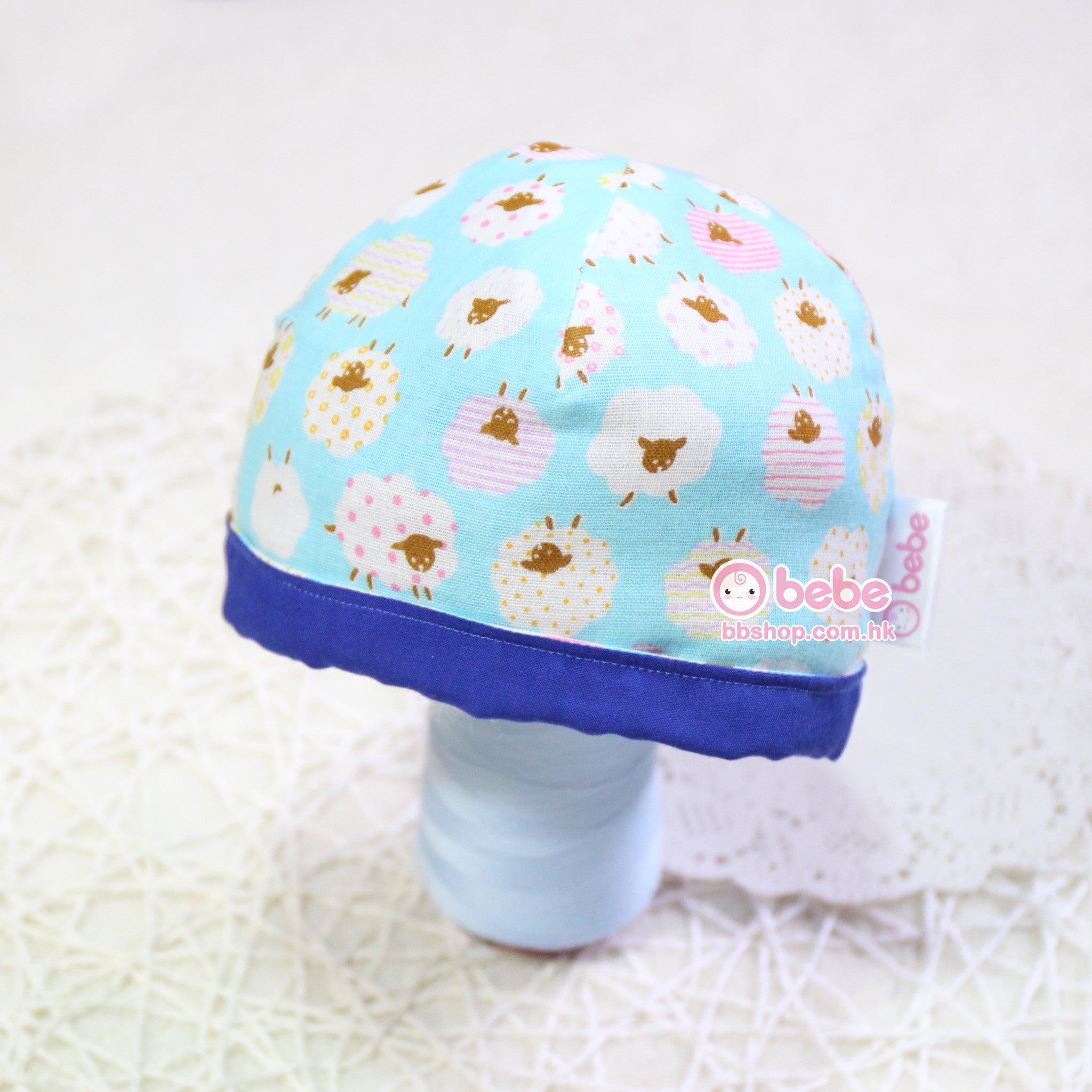 HMH520 Handmade Blue Sheep Baby Hat (0 - 6 Months)