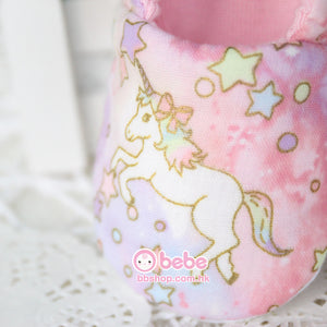 HMS822 粉紅色獨角獸鞋仔 Pink Unicorn Baby Shoes (3-10 months, girl)