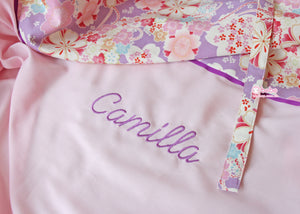HMD667 紫色櫻花哺乳圍巾 Purple Sakura Personalized Nursing Cover