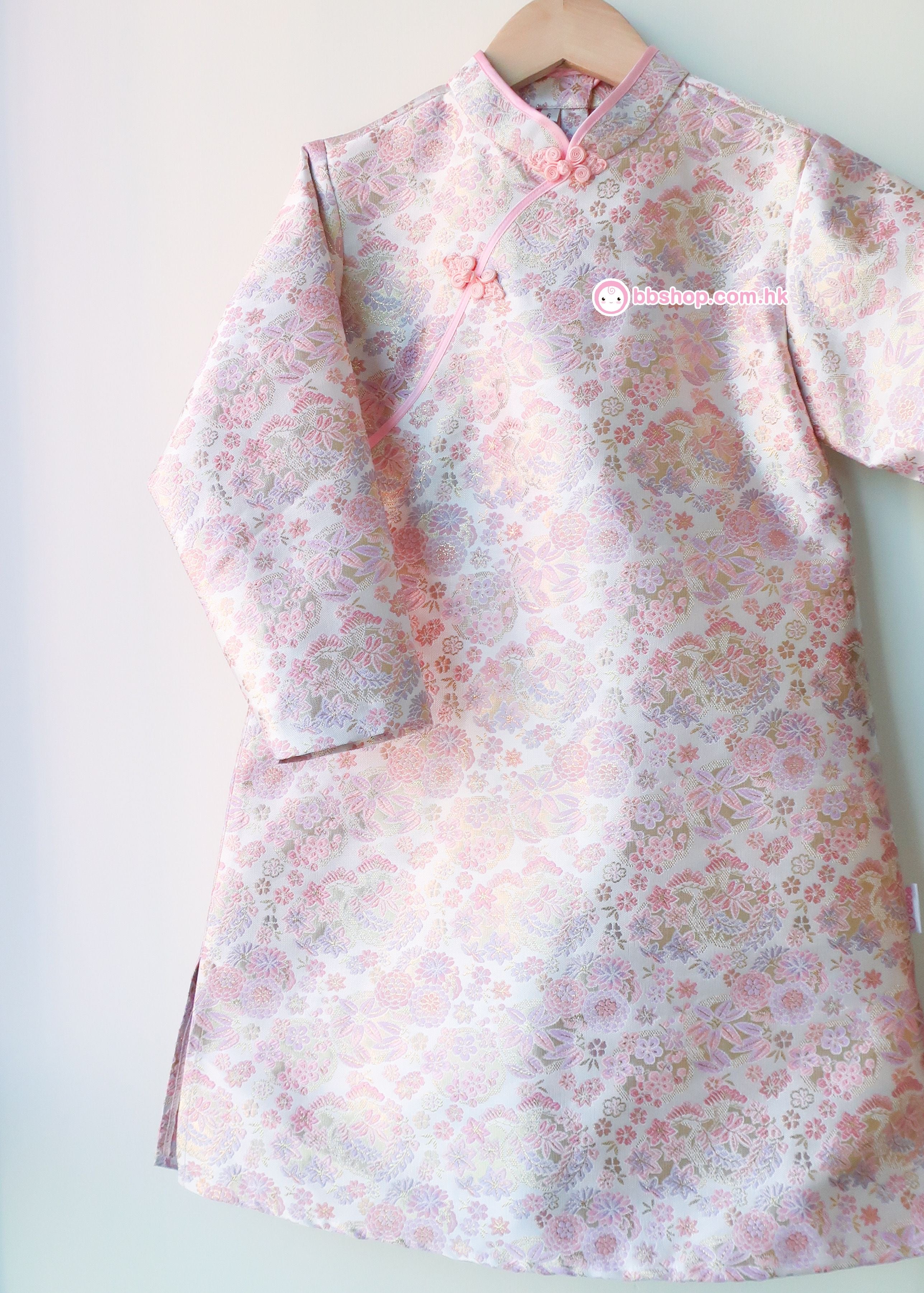 HMD307 日本製金線織造布女童中國服