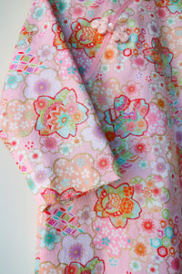 HMD289 日本製和服布櫻花女童中國服